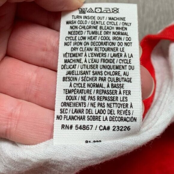 Pink Victoria's Secret Pink Logo Graphic Tee T-shirt Short Sleeve Red Medium - Picture 11 of 14